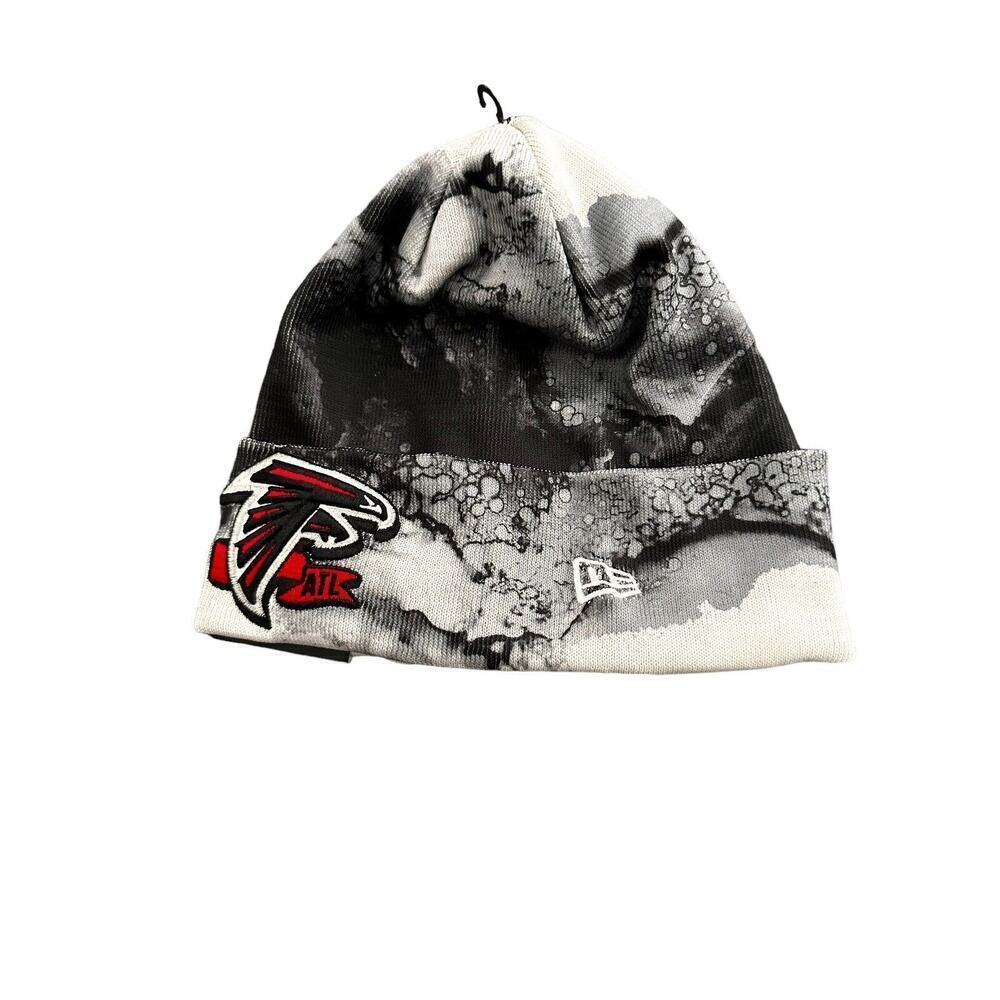 New Era Men's Atlanta Falcons Sideline Ink Knit Beanie One Size - Picture 4 of 11